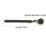 Self-defense Cord Keychain with steel ball